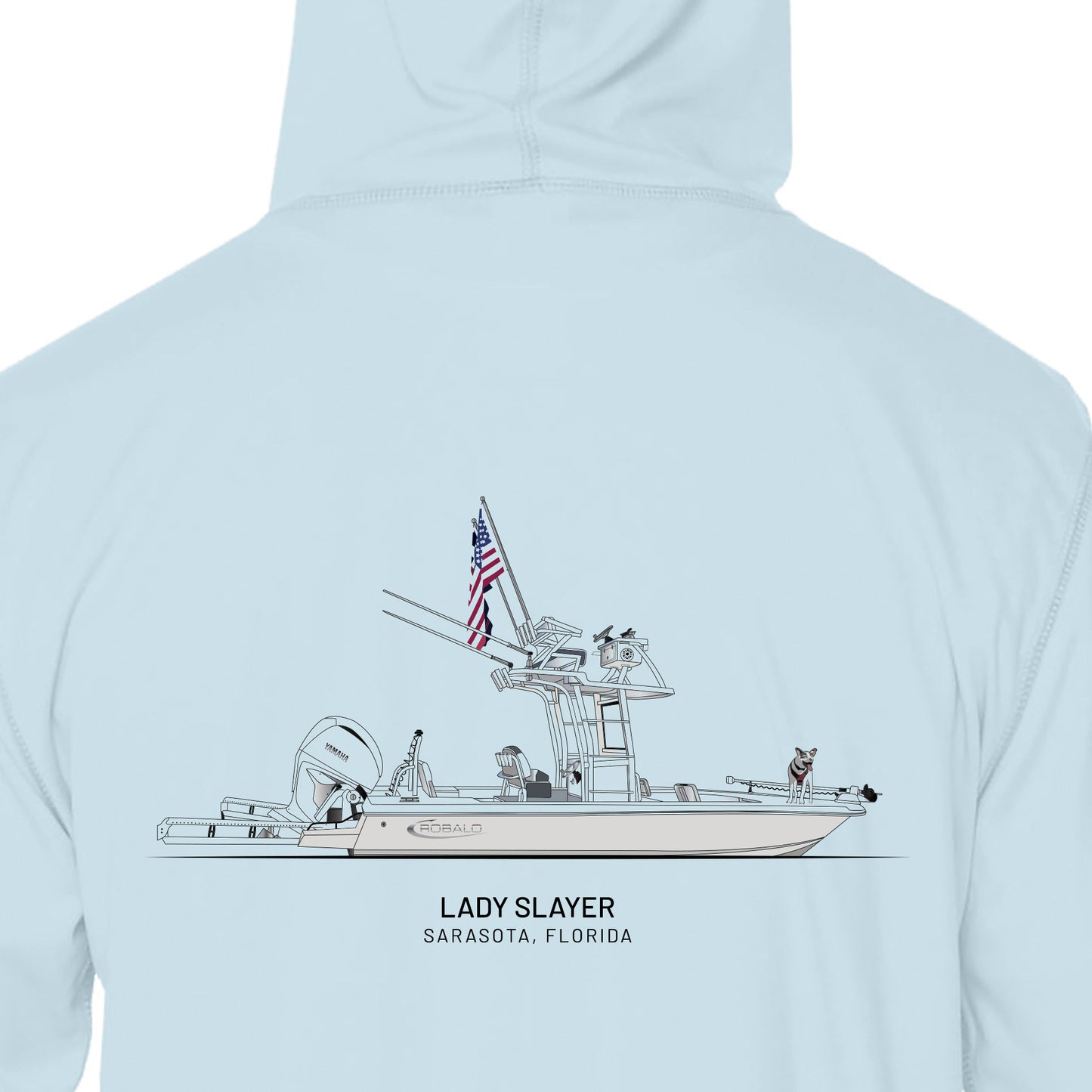 Custom Boat Drawing | Mens Recycled Solar Performance - Hoodie