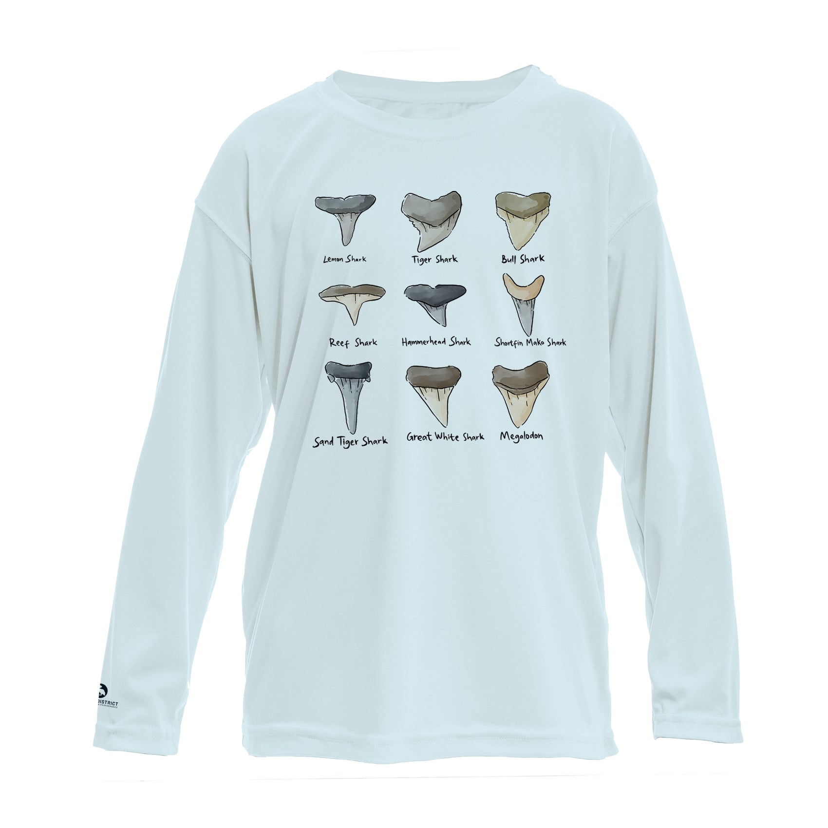 Shark Tooth Identification UPF 50+ Sun Protection Shirt Toddler & Youth