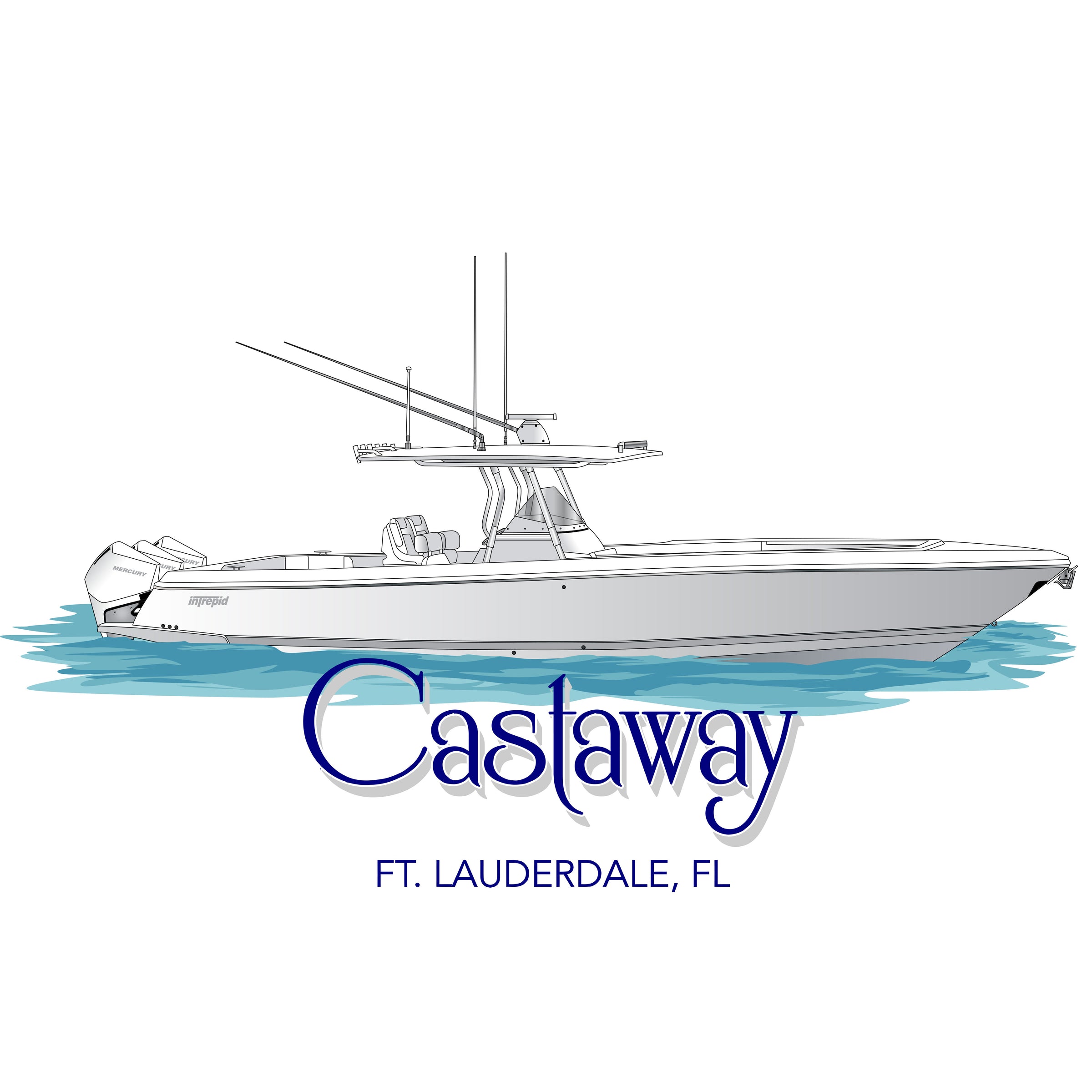 Custom Boat Drawing | Digital Download