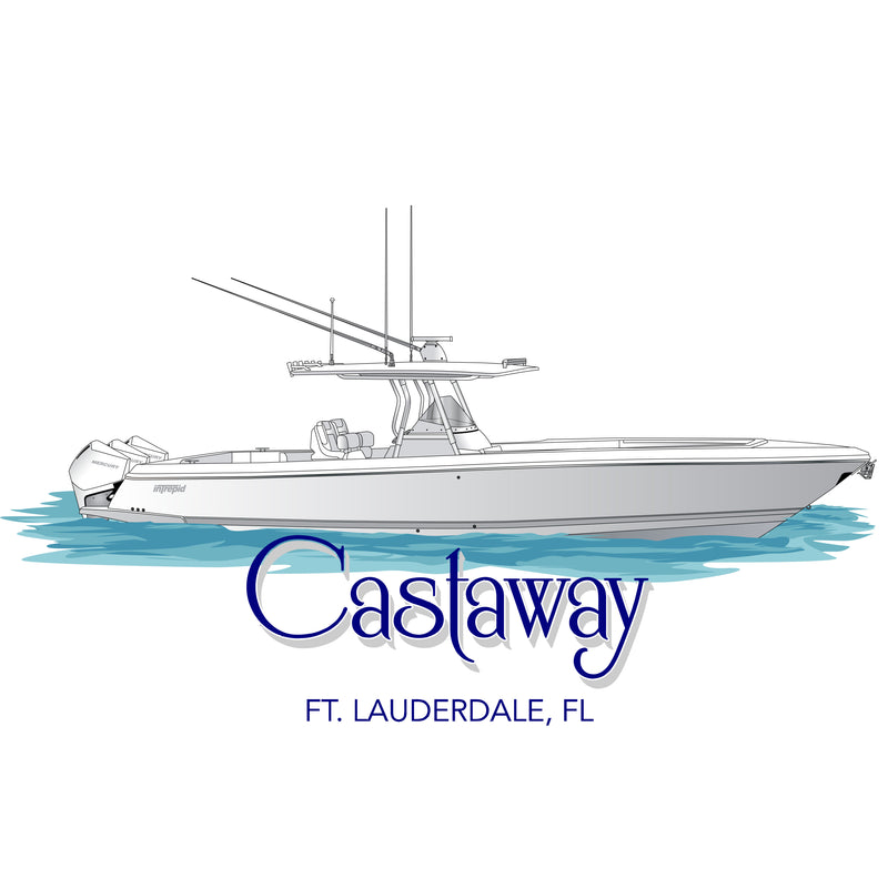 Custom Boat Drawing | Digital Download