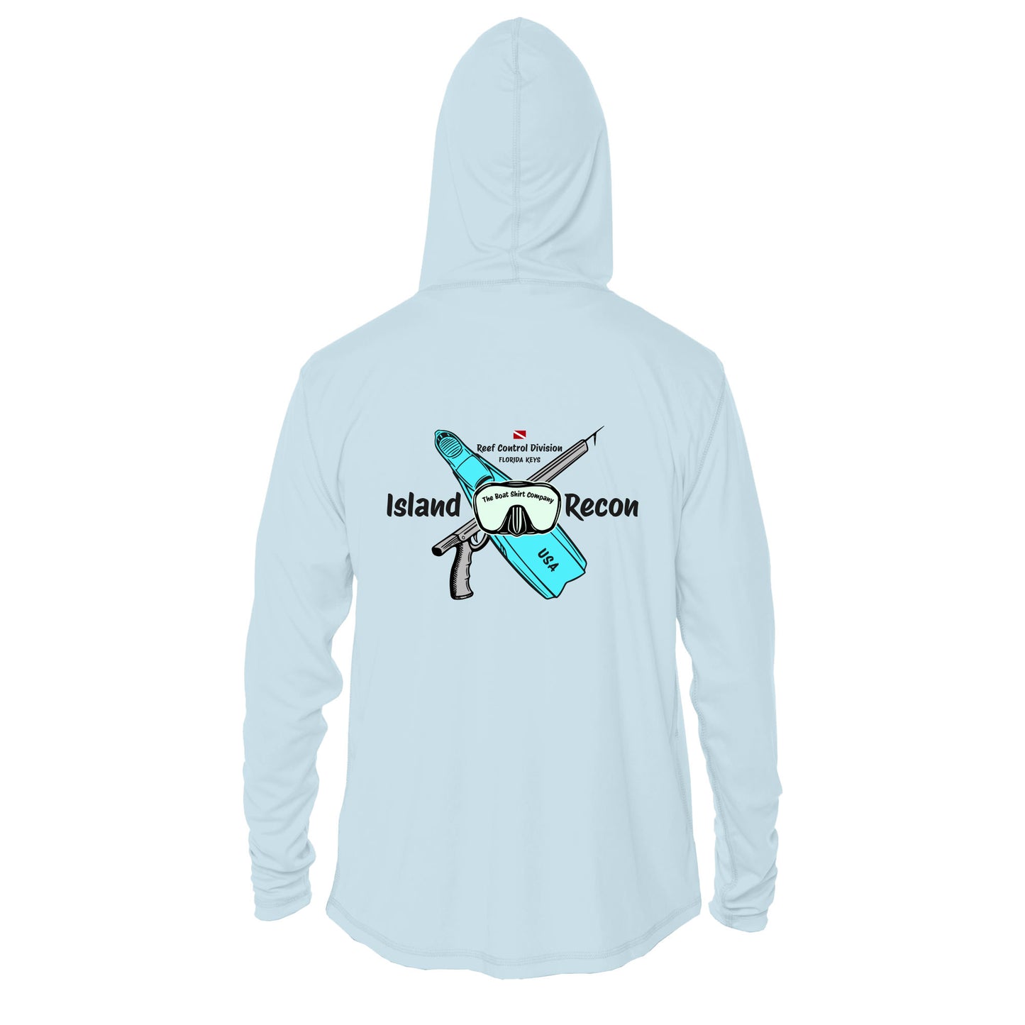Men's Island Recon UPF 50+ Sun Hoodie – Custom Spear Ops Design