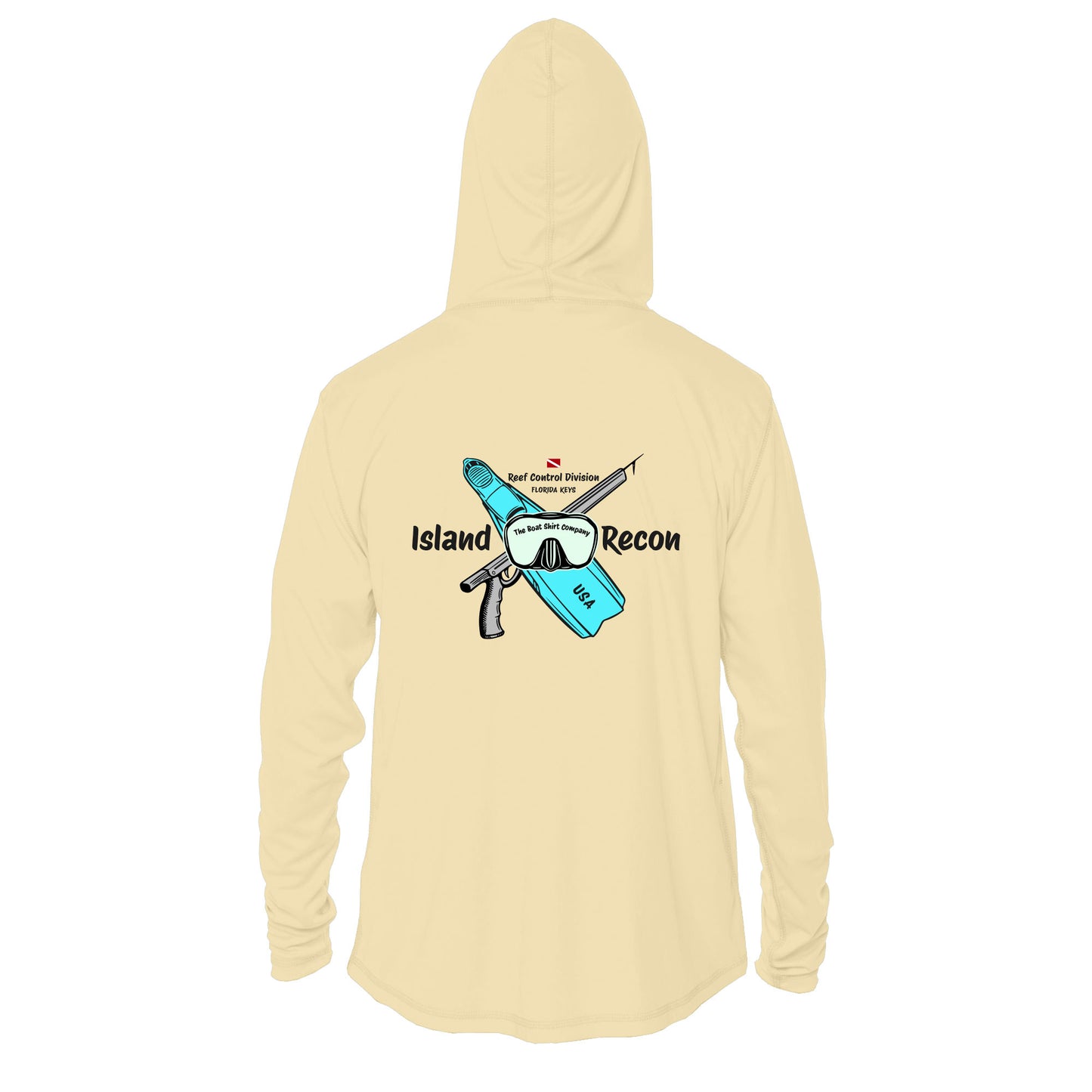Men's Island Recon UPF 50+ Sun Hoodie – Custom Spear Ops Design