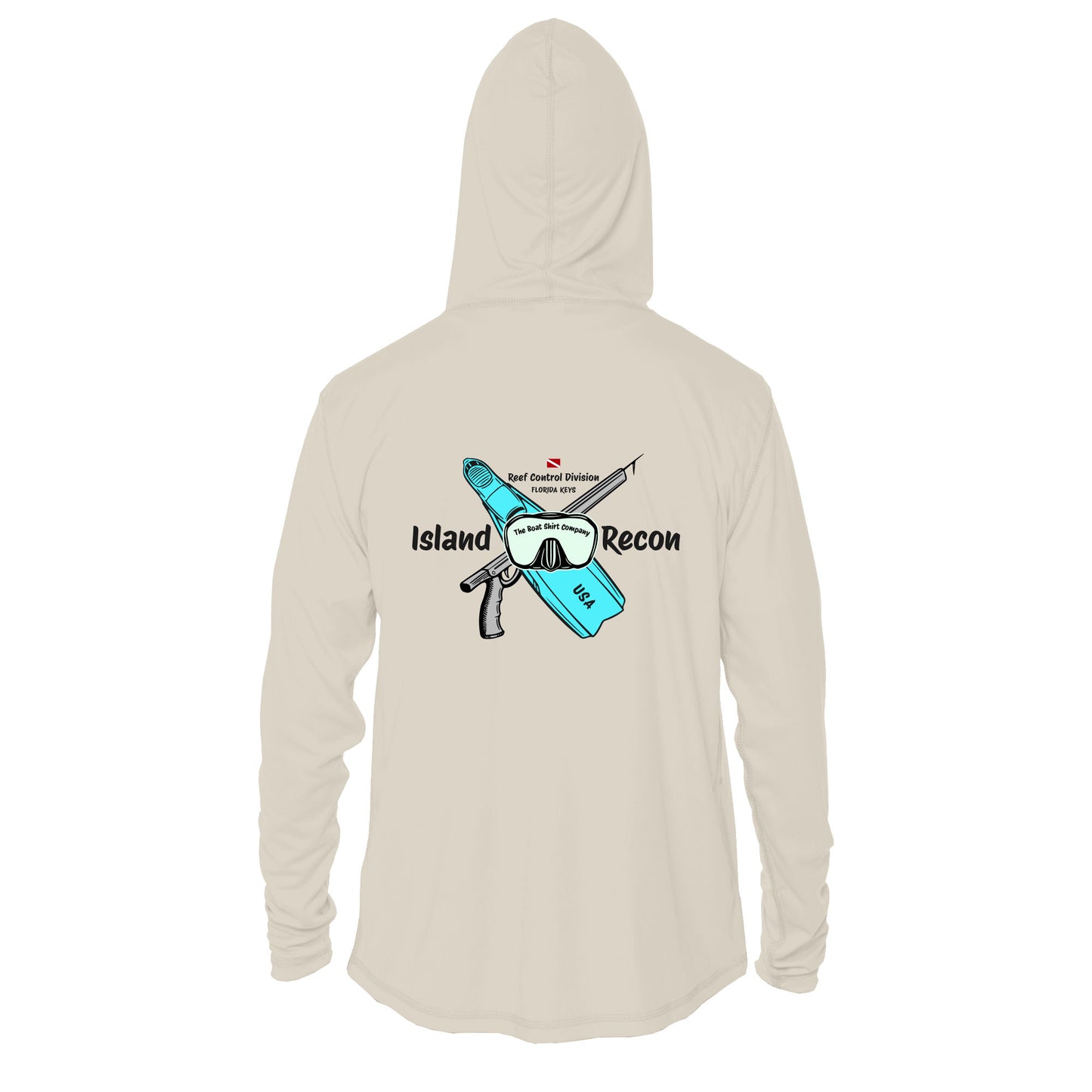 Men's Island Recon UPF 50+ Sun Hoodie – Custom Spear Ops Design