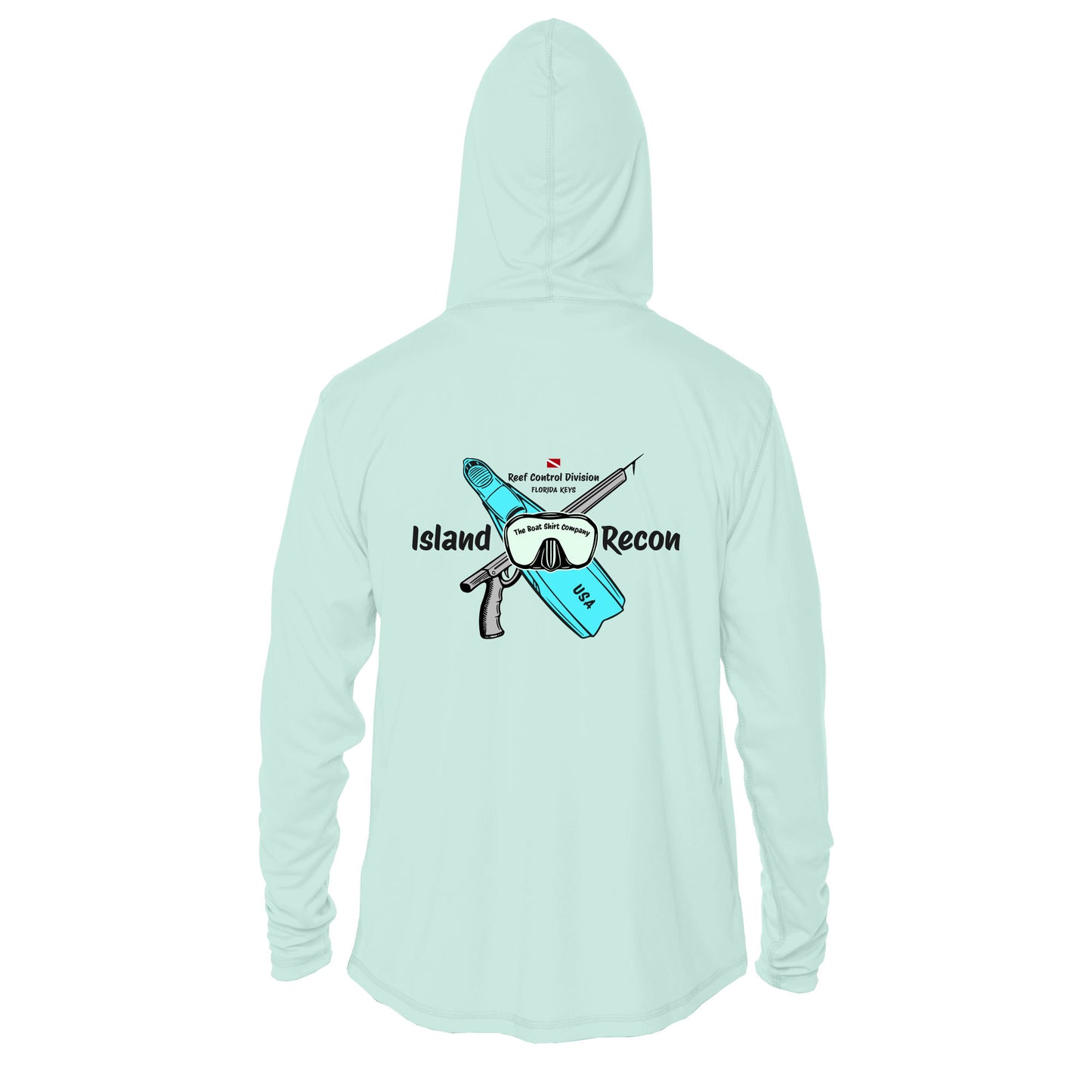 Men's Island Recon UPF 50+ Sun Hoodie – Custom Spear Ops Design