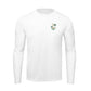 Men’s UPF 50+ shirt with “Isle Be Back!” Isle of Palms pelican design, recycled sun protection apparel