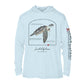 Kemps Ridley Sea Turtle Conservation Status Hoodie | Mens Recycled Solar Performance