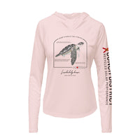 Kemps Ridley Sea Turtle Conservation Status Hoodie | Womens Recycled Solar Performance