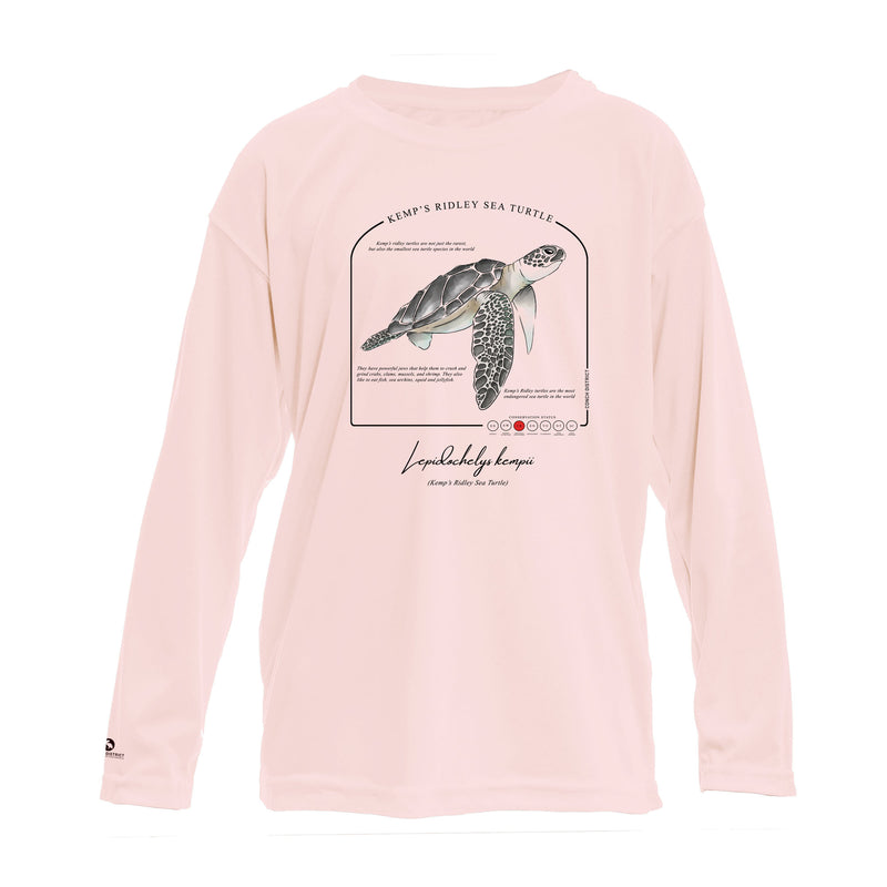Kemps Ridley Sea Turtle Conservation Status UPF 50+ Sun Protection Shirt Toddler & Youth
