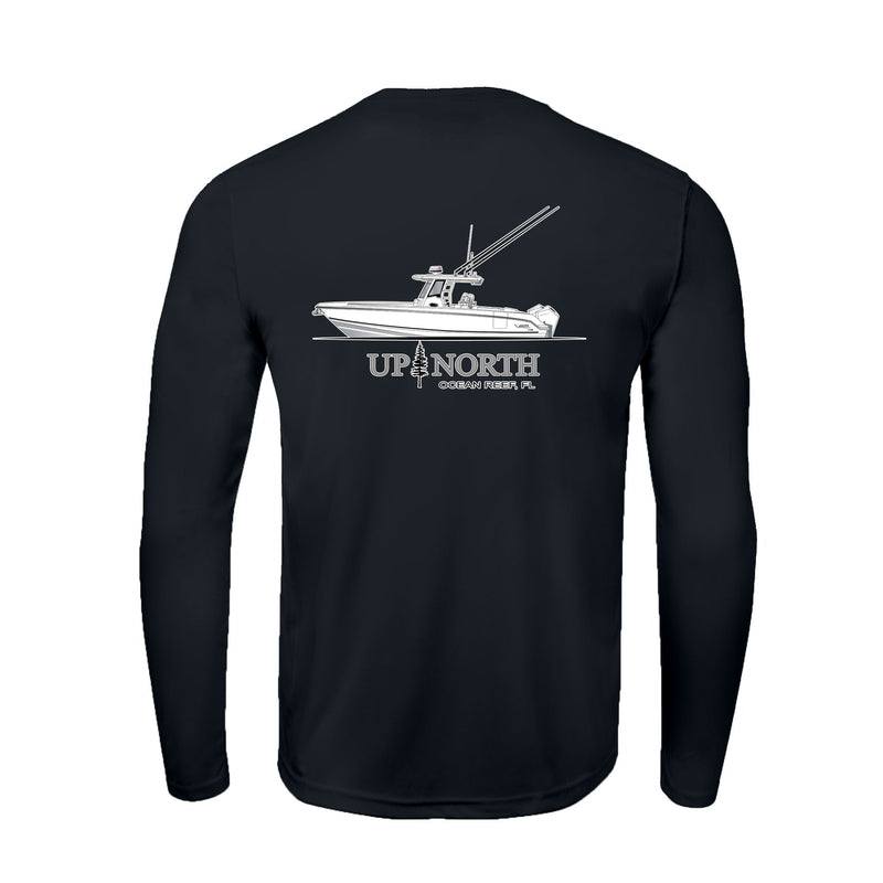 Custom Boat Drawing | Mens Recycled Solar Performance