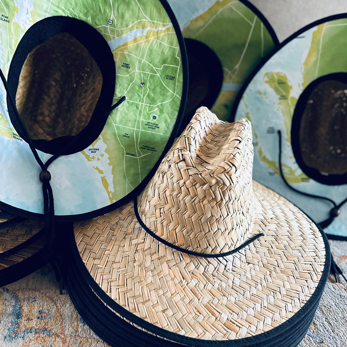 Custom Fabric Straw Hats