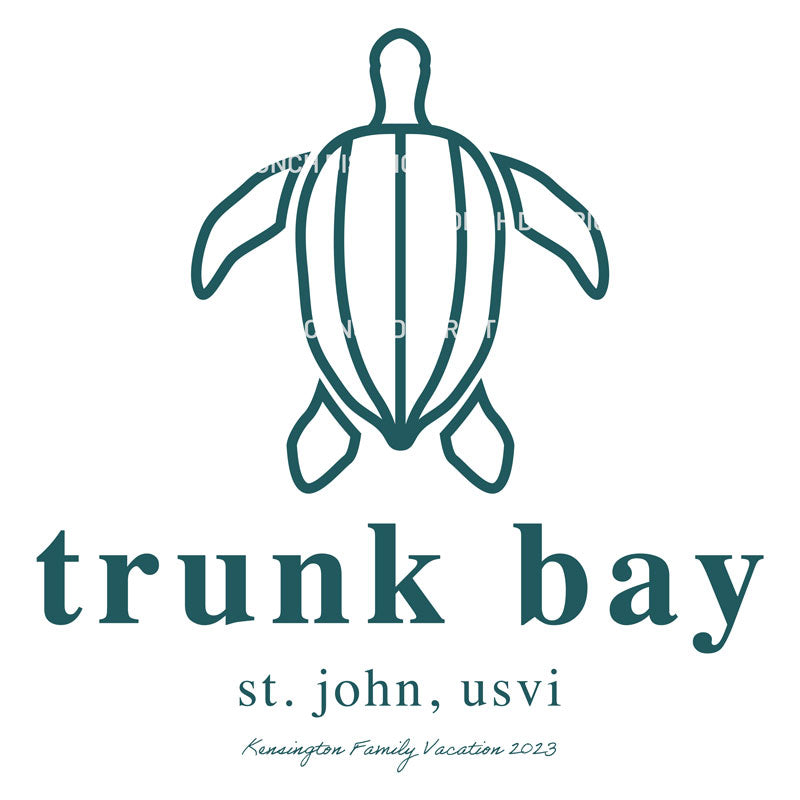 Trunk Bay St John Leatherback Sea Turtle | Digital Download