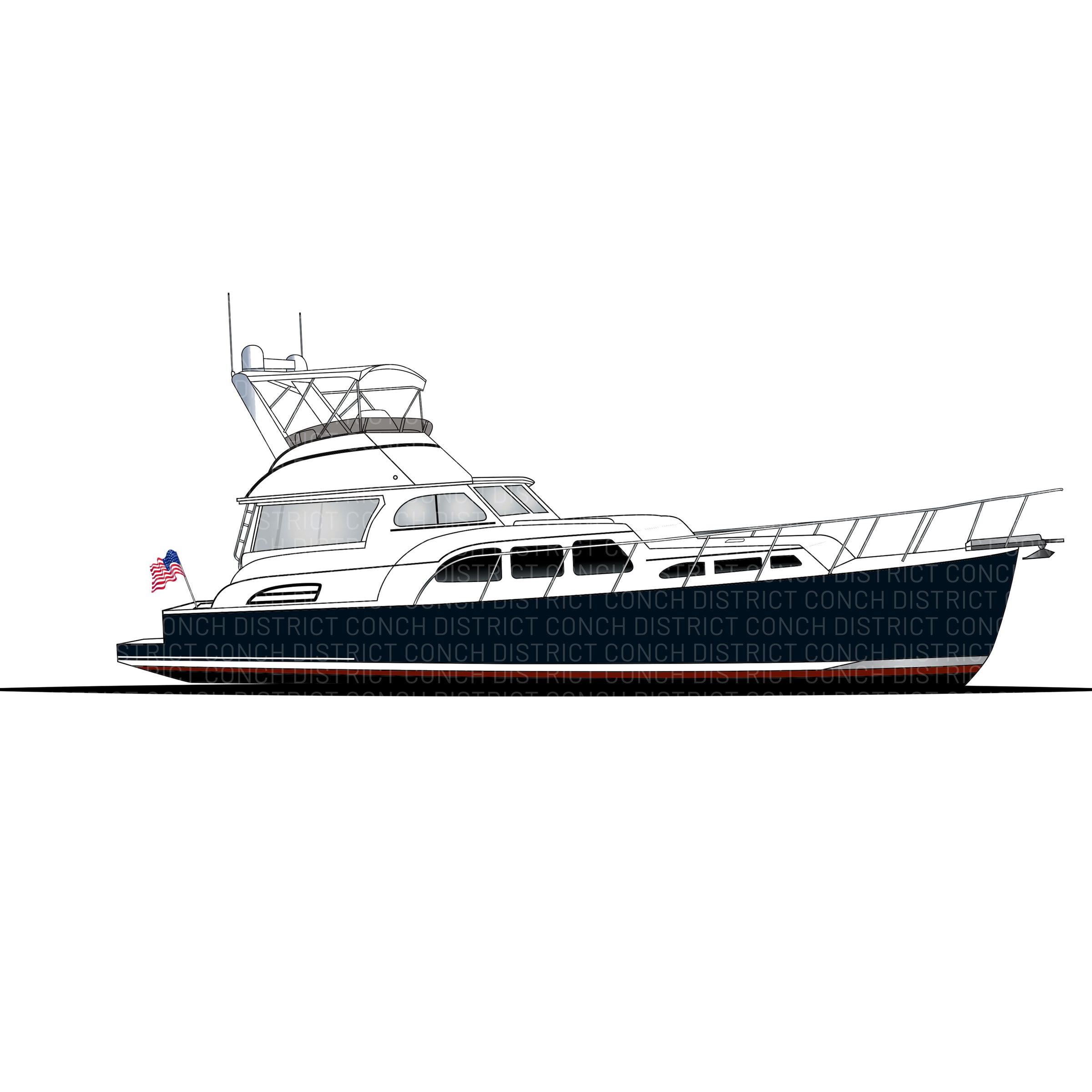 Custom Boat Drawing | Digital Download