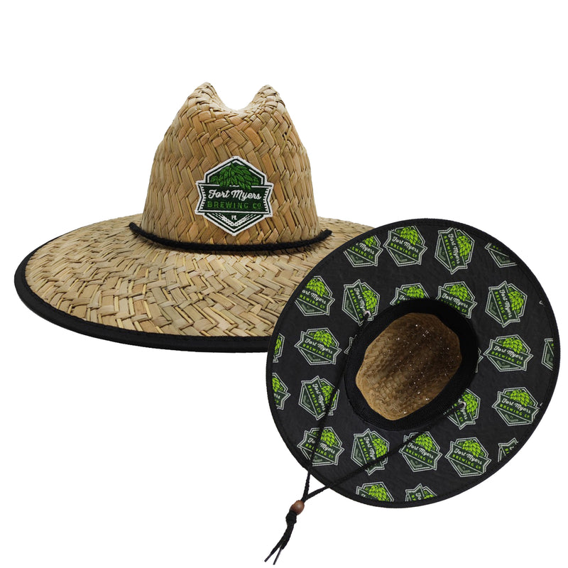 Custom Fabric Straw Hats (Qty 50)