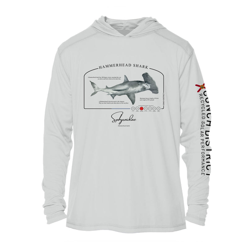 Hammerhead Black Performance Fishing Shirt SPF 50, Small / Black