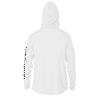 Conch District Florida Flag Logo Hoodie | Mens Recycled Solar Performance