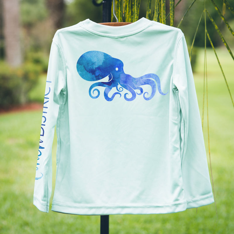 Toddler Octopus Monogrammed Solar Swim Tee