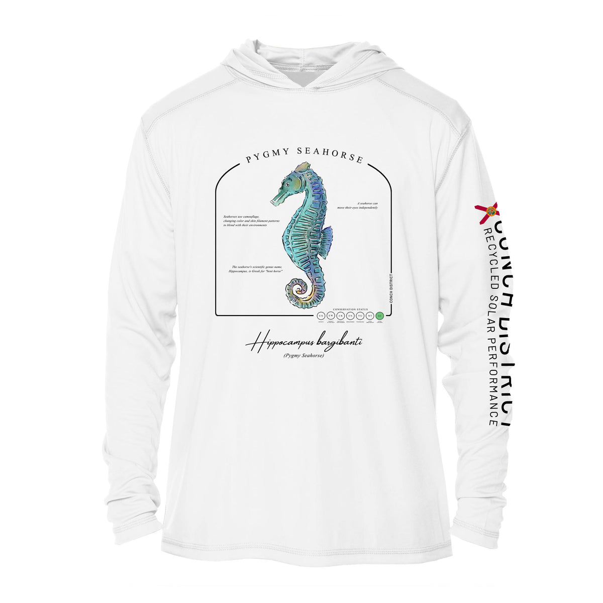 Pygmy Seahorse Conservation Status UPF 50+ Sun Protection Hoodie Youth