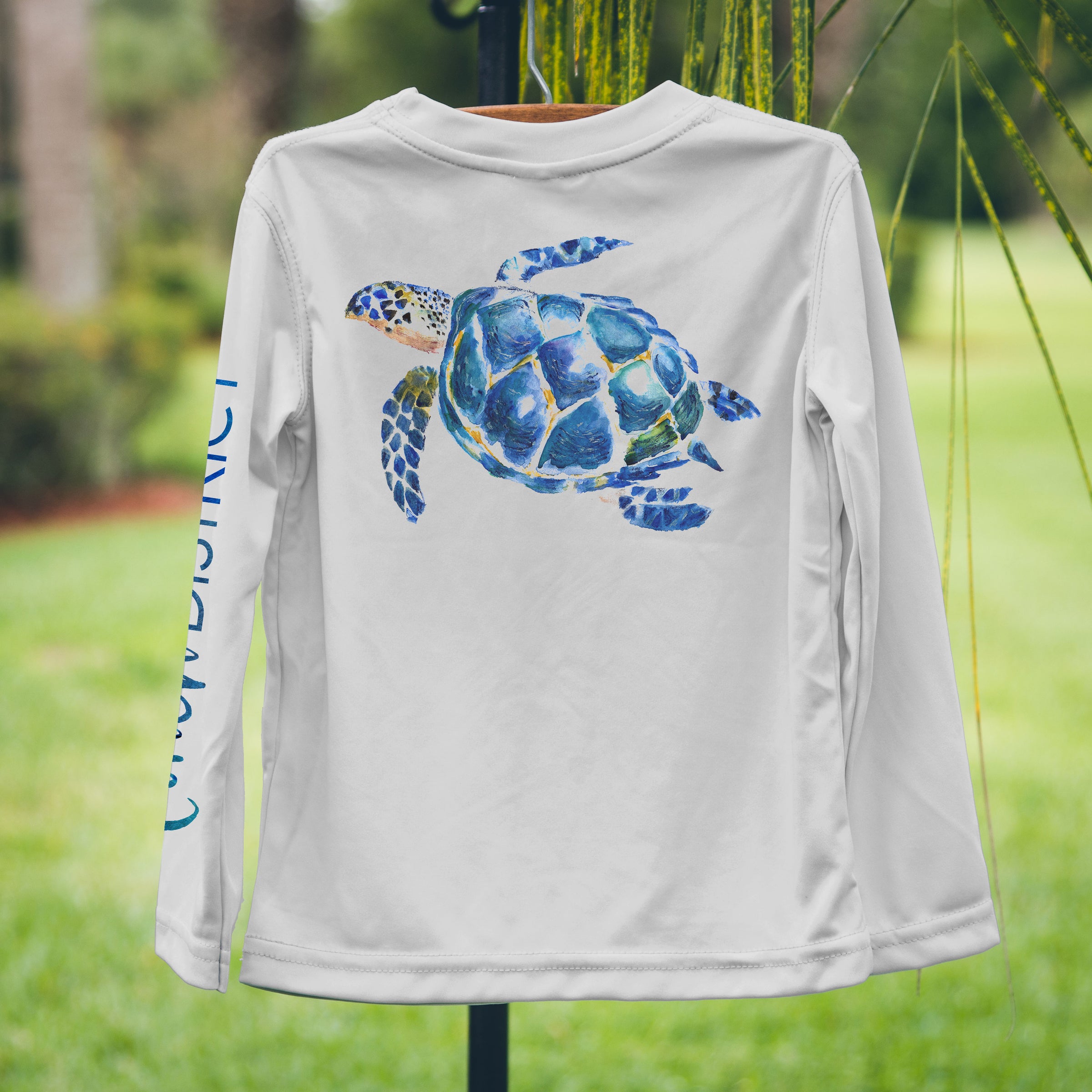 Sea Turtle Monogramed Solar Swim Tee