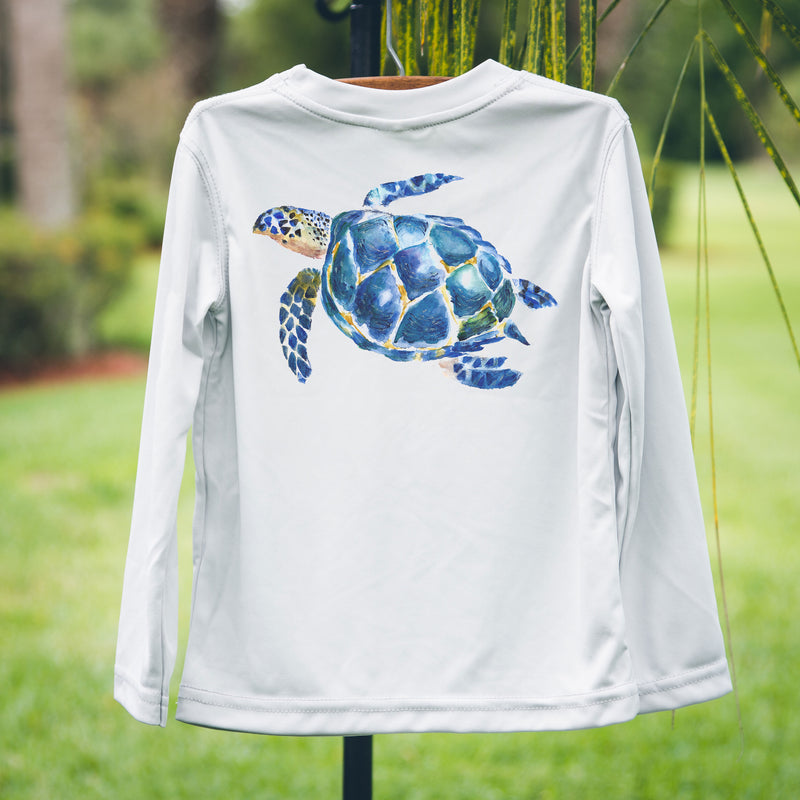 Sea Turtle Monogramed Solar Swim Tee