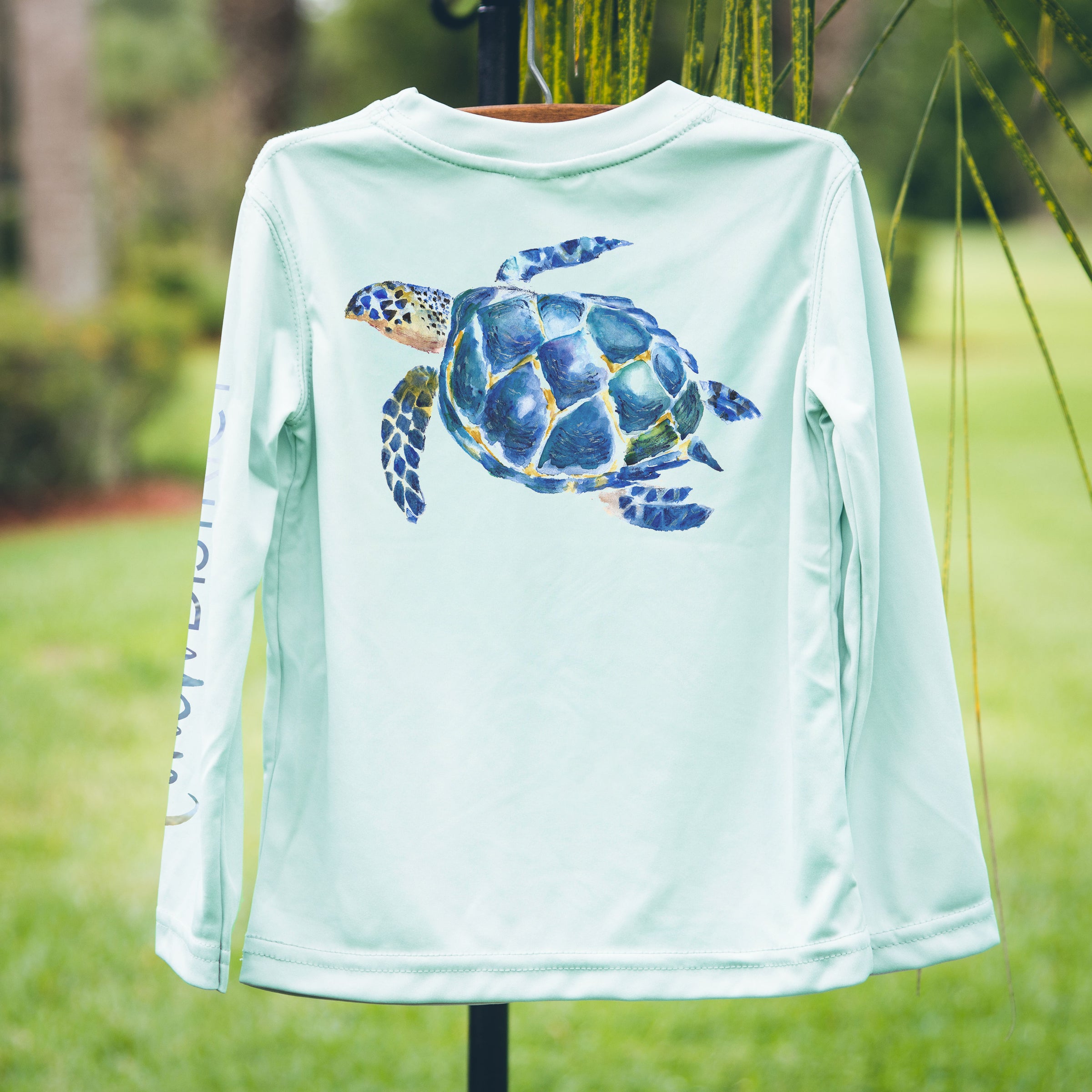 Sea Turtle Monogramed Solar Swim Tee