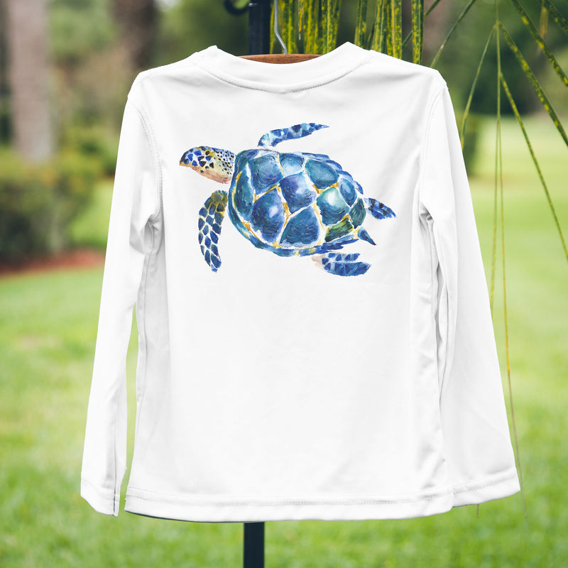 Sea Turtle Monogramed Solar Swim Tee