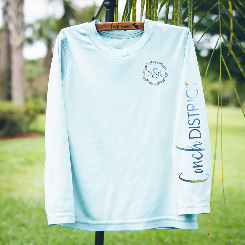 Sea Turtle Monogramed Solar Swim Tee