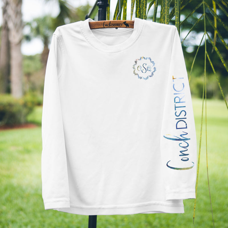 Sea Turtle Monogramed Solar Swim Tee