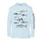 Types of Sharks UPF 50+ Sun Protection Hoodie Youth