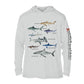 Types of Sharks UPF 50+ Sun Protection Hoodie Youth