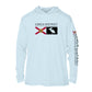 Conch District Florida Flag Logo Hoodie | Mens Recycled Solar Performance