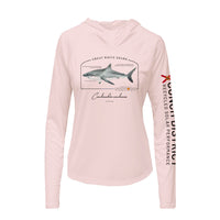Great White Shark Conservation Status Hoodie | Womens Recycled Solar Performance