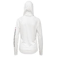 Great White Shark Conservation Status Hoodie | Womens Recycled Solar Performance