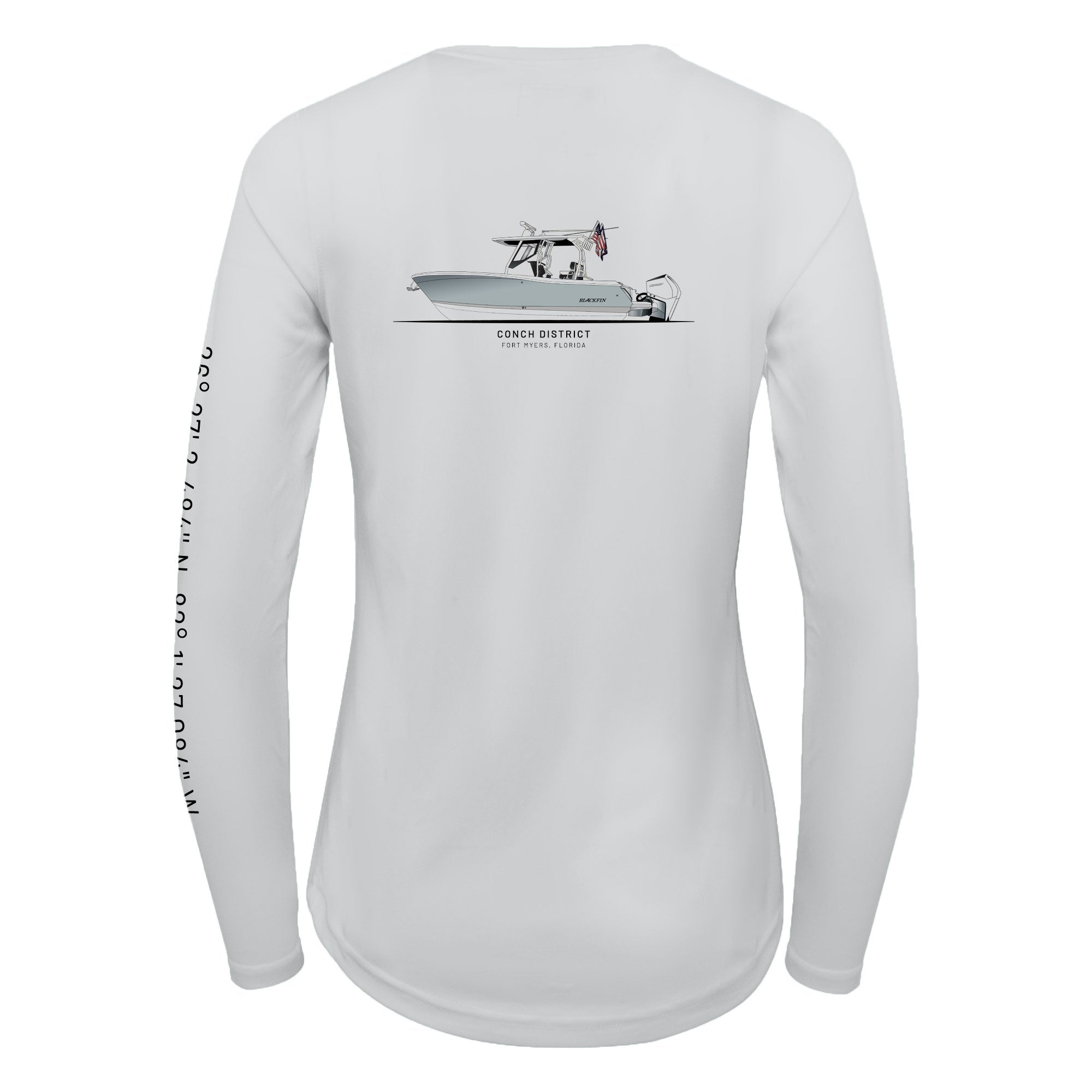 Custom Boat Drawing | Women's Recycled Solar Performance