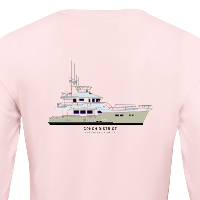 Custom Boat Drawing | Women's Recycled Solar Performance