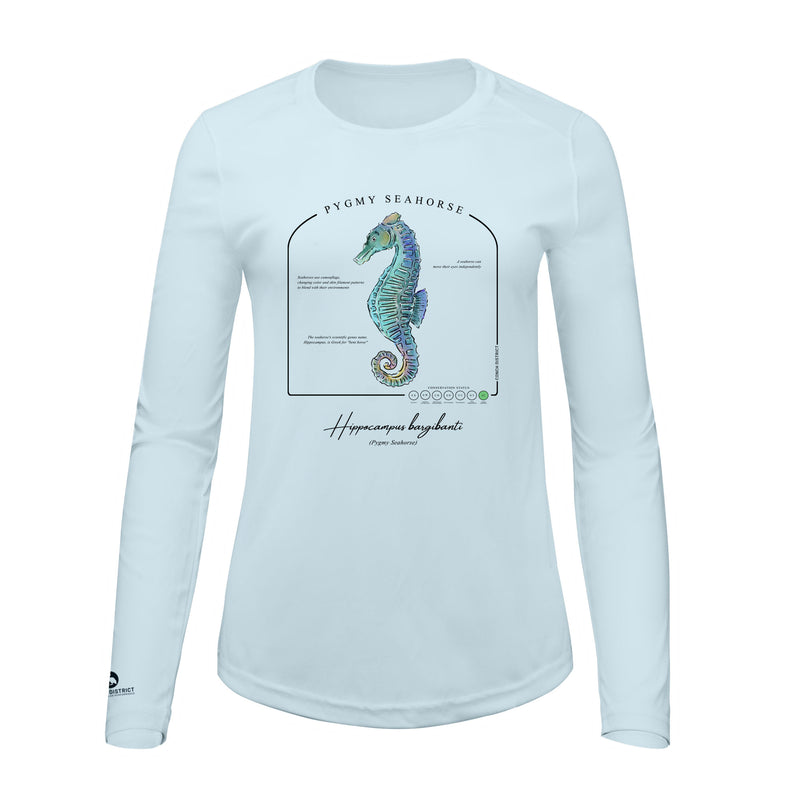 Pygmy Seahorse Conservation Status Shirt | Womens Recycled Solar Performance