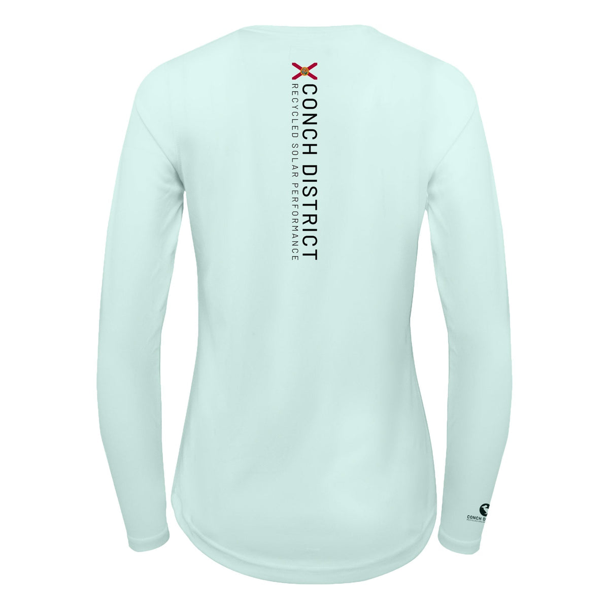 Hawksbill Sea Turtle Conservation Status Shirt | Womens Recycled Solar Performance