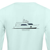 Custom Boat Drawing | Women's Recycled Solar Performance