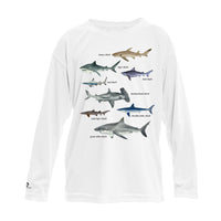 Types of Sharks UPF 50+ Sun Protection Shirt Toddler & Youth